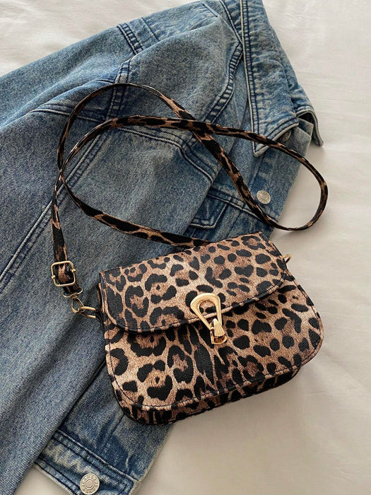 SHEIN Bolso de hombro cuadrado pequeño y sencillo, bolso de mano con solapa y cierre