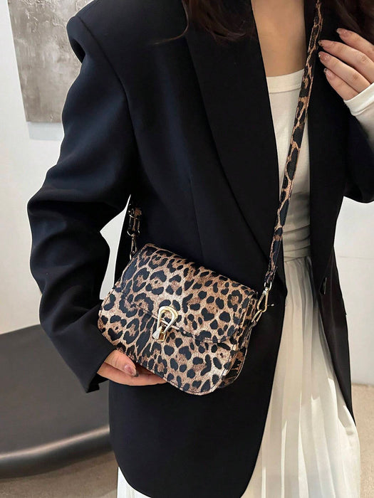 SHEIN Bolso de hombro cuadrado pequeño y sencillo, bolso de mano con solapa y cierre