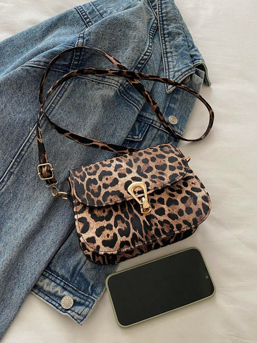 SHEIN Bolso de hombro cuadrado pequeño y sencillo, bolso de mano con solapa y cierre