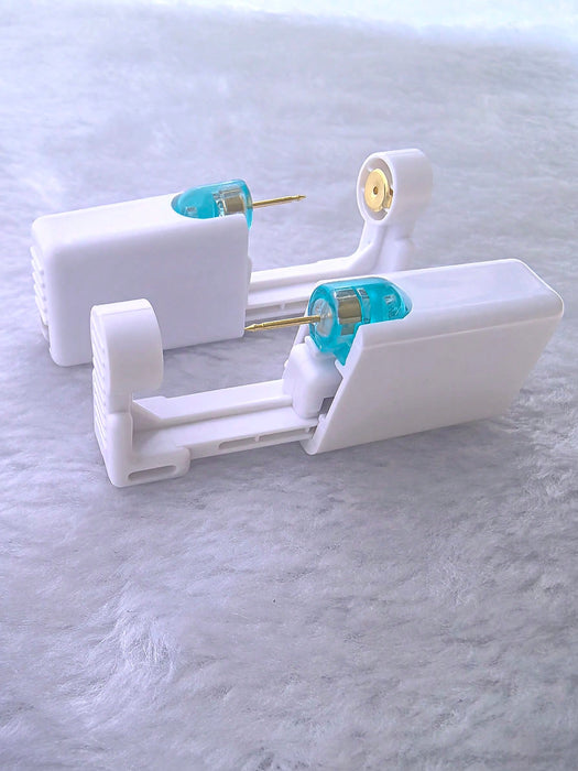 SHEIN Kit de 2 pendientes de acero inoxidable,sencillo de perforación