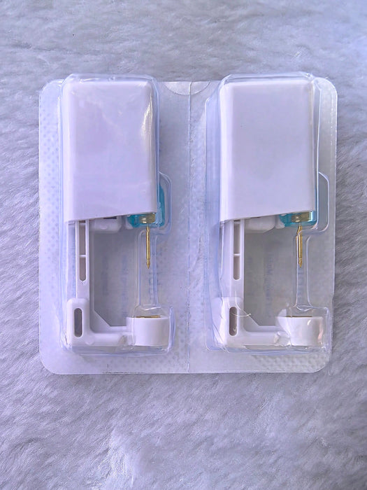 SHEIN Kit de 2 pendientes de acero inoxidable,sencillo de perforación