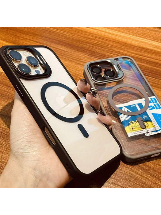 Carcasa protectora de lente de aleación de aluminio, Placa trasera de vidrio para iPhone 12 pro max