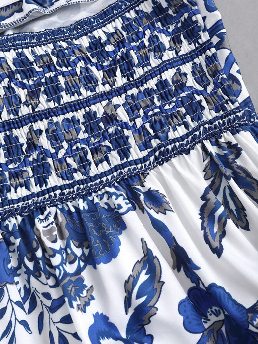 SHEIN maxi Vestido de playa Sweetra estilo bohemio, con tirantes finos de verano para mujer.
