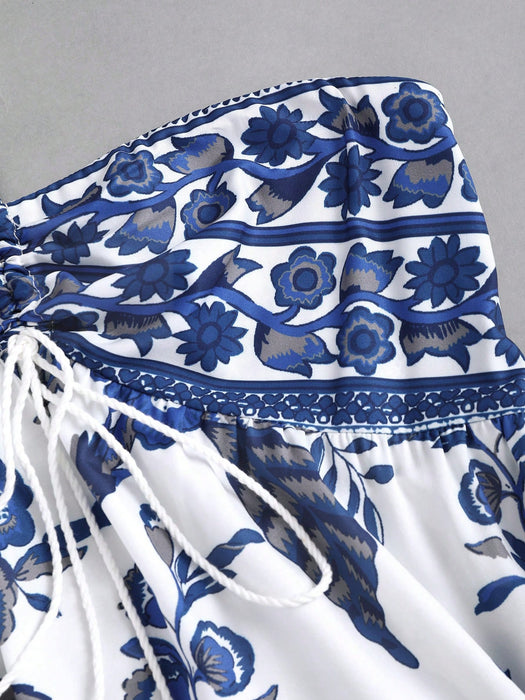 SHEIN maxi Vestido de playa Sweetra estilo bohemio, con tirantes finos de verano para mujer.