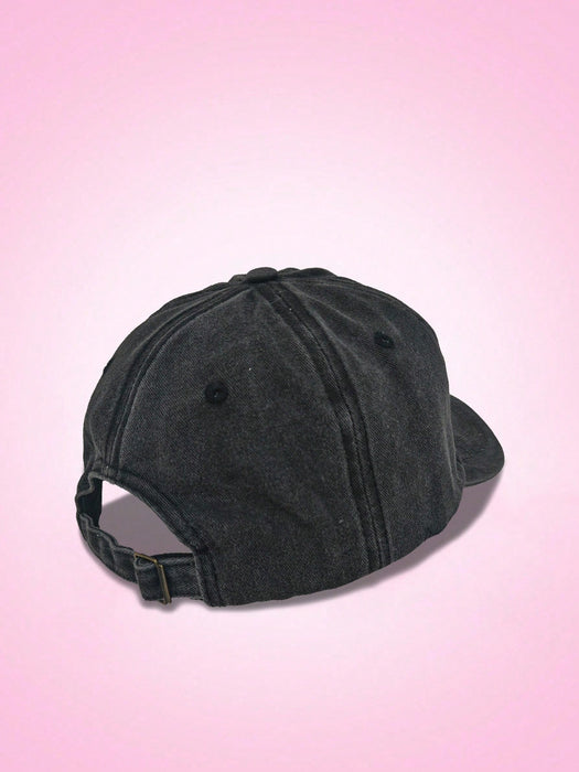 SHEIN X LAS CHICAS SUPERPODEROSAS Gorra de béisbol unisex informal bordada con el personaje de dibujos animados