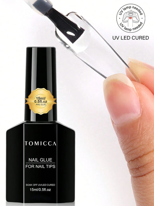 Pegamento para uñas TOMICCAl, apto para uñas postizas