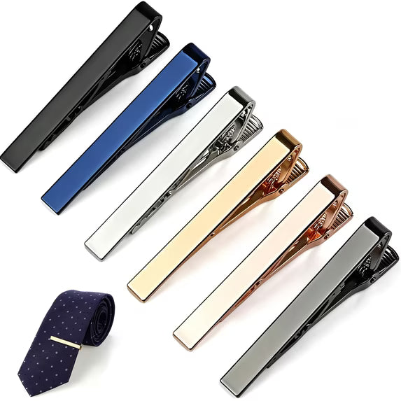 TUWAFE 6 piezas de pinzas para corbata para hombre