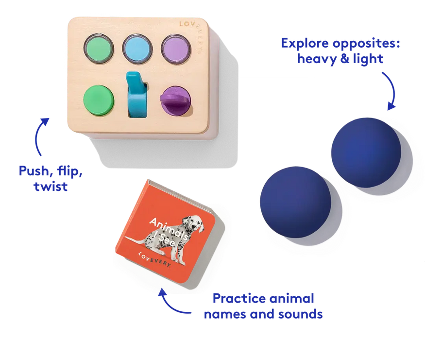LOVEEVERY El kit de juego del pensador 11-12 Meses