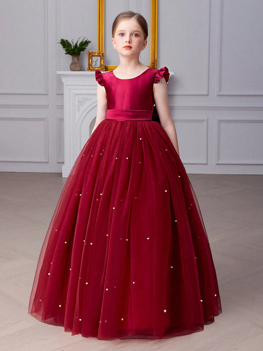 SHEIN Vestido elegante de fiesta de Navidad para niña