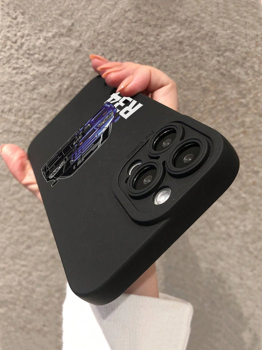 Shein Una funda de protección para cámara TPU con diseño de coche de moda, compatible con las series Apple