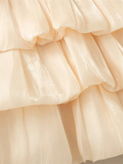 SHEIN Vestido de princesa de verano para niña con bloques de color