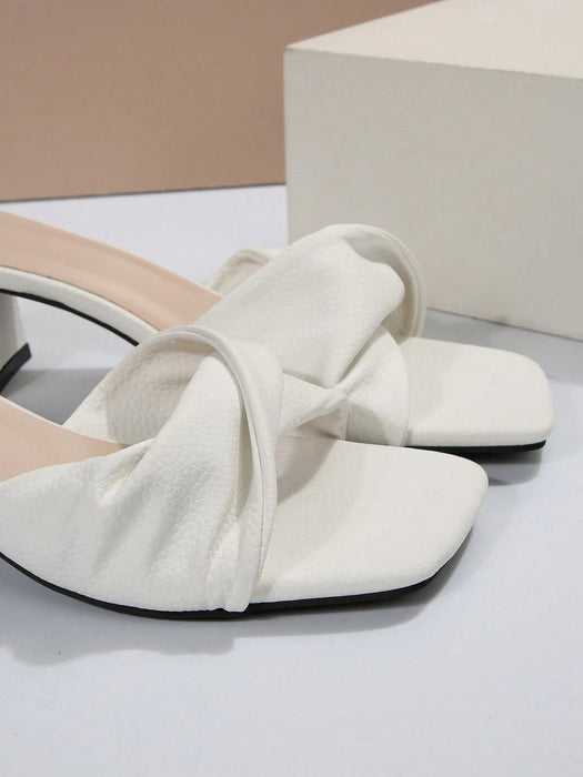 SHEIN Sandalias de mujer de verano, nuevos estilos, tacón de aguja antideslizante