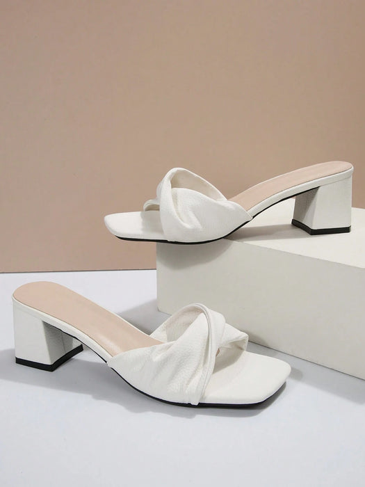 SHEIN Sandalias de mujer de verano, nuevos estilos, tacón de aguja antideslizante