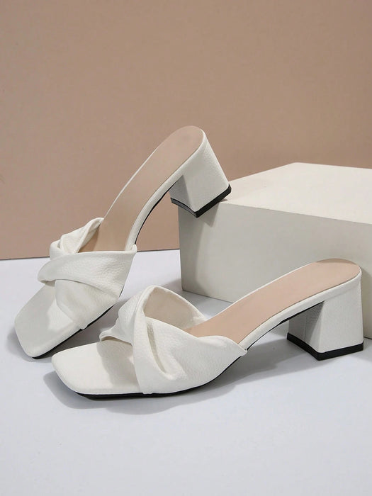 SHEIN Sandalias de mujer de verano, nuevos estilos, tacón de aguja antideslizante