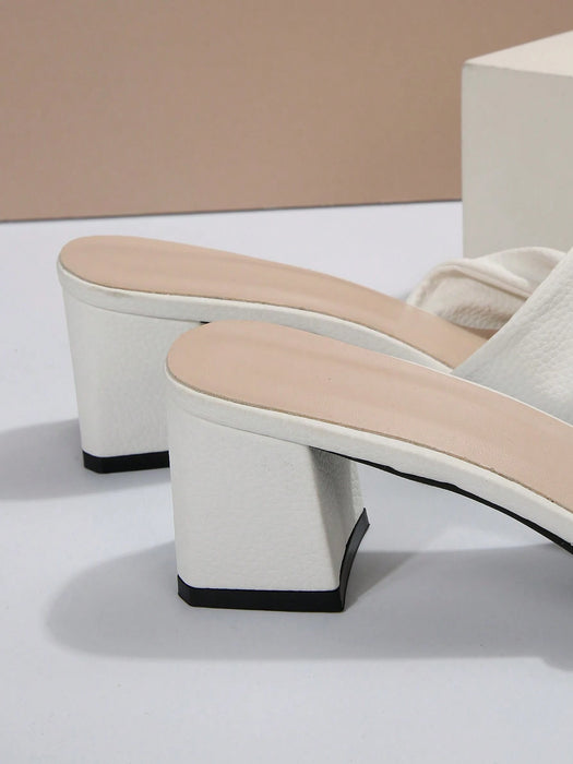 SHEIN Sandalias de mujer de verano, nuevos estilos, tacón de aguja antideslizante