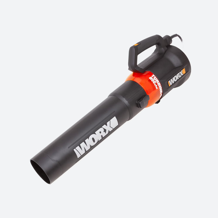 Soplador de hojas eléctrico Worx WG521 de 12 amperios con turbina y 800 CFM