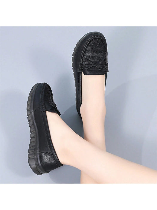 SHEIN Zapatos Casuales Para Mujeres Con Diseño De Lazo, Antideslizantes