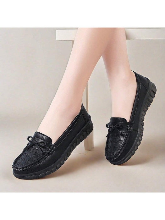 SHEIN Zapatos Casuales Para Mujeres Con Diseño De Lazo, Antideslizantes