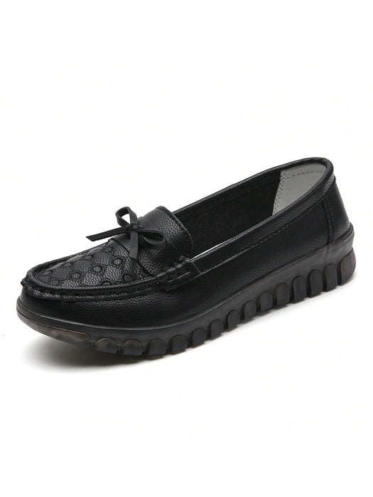 SHEIN Zapatos Casuales Para Mujeres Con Diseño De Lazo, Antideslizantes