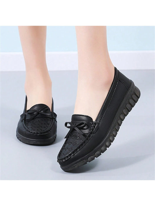 SHEIN Zapatos Casuales Para Mujeres Con Diseño De Lazo, Antideslizantes