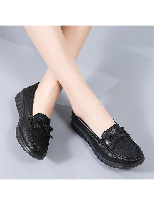 SHEIN Zapatos Casuales Para Mujeres Con Diseño De Lazo, Antideslizantes
