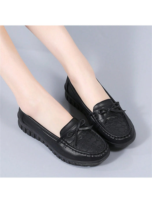 SHEIN Zapatos Casuales Para Mujeres Con Diseño De Lazo, Antideslizantes