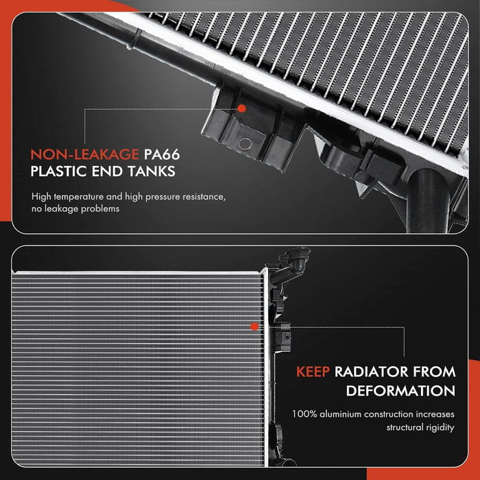 A - Premium Conjunto de radiador de refrigerante del motor #RAD13062 - Quierox - Tienda Online