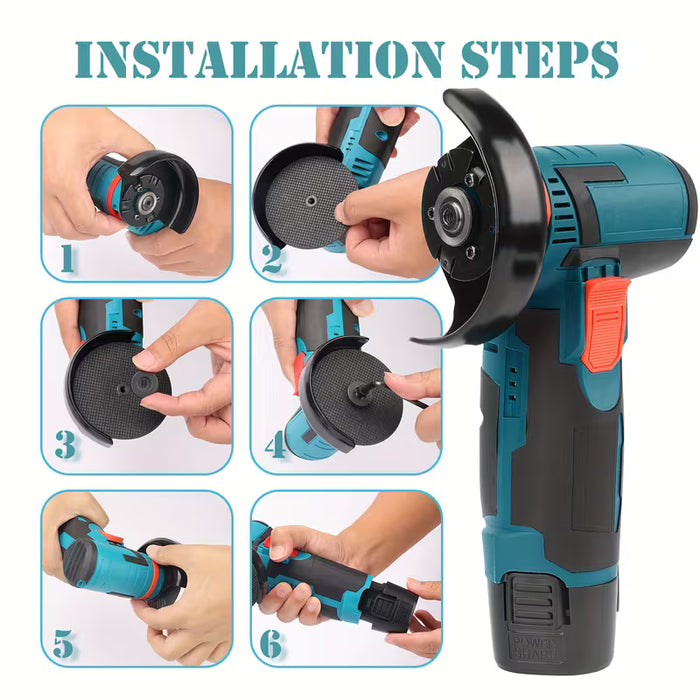 Herramienta de molienda eléctrica de 19500 rpm Mini amoladora multifuncional, COLOR NARANJA