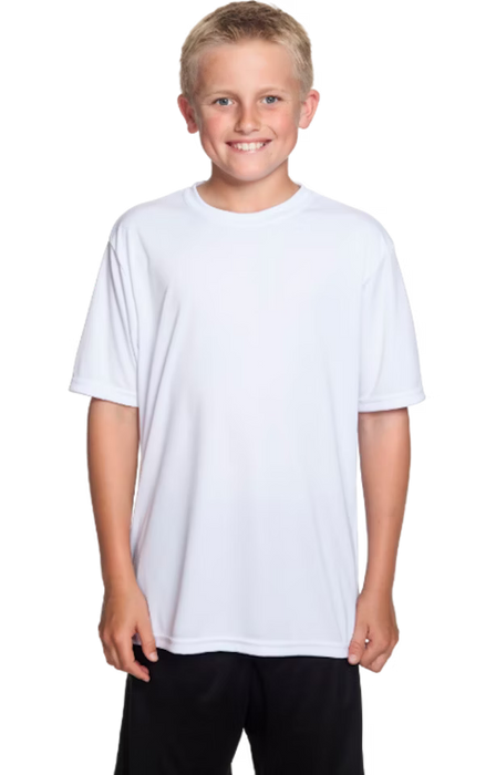 A4 NB3142 - Camiseta deportiva de alto rendimiento y frescura para jóvenes - Blanca