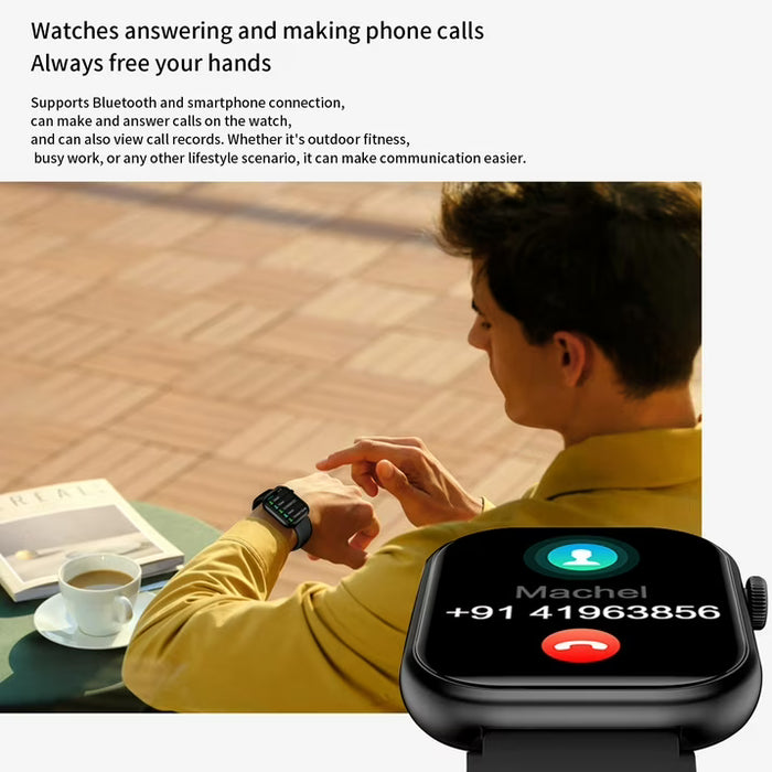 Reloj inteligente con pantalla clara para recordatorio de llamadas entrantes
