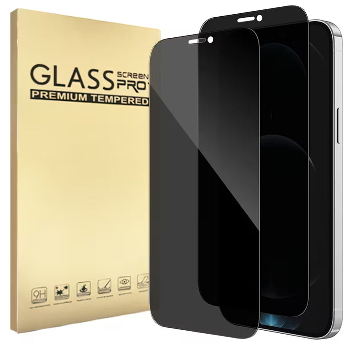 Protector de pantalla de cobertura completa para iphone 12 Pro, vidrio templado anti-peep