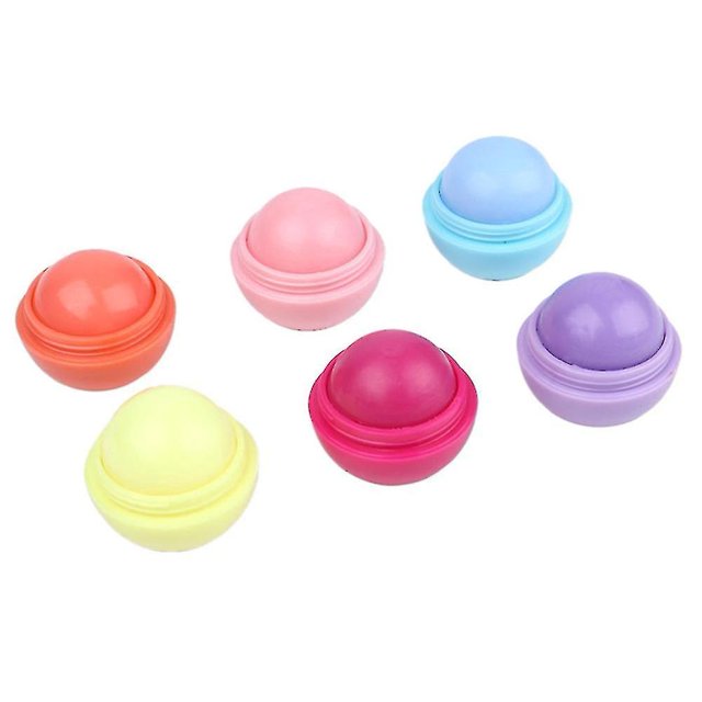 Bálsamo Labial En Forma De Bola Redonda De 6 Colores