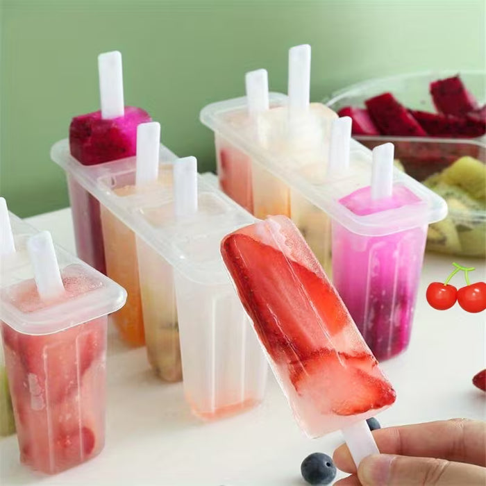 1 molde reutilizable 4 en 1 para paletas de helado