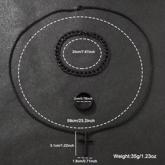 4 piezas/juego, reloj de hombre de estilo minimalista casual adecuado para el uso diario