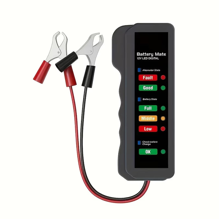 Probador de Batería de Coche de 12V y Detector de Generador