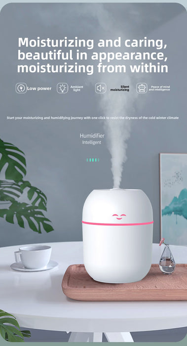 Humidificador compacto adecuado para dormitorios ideal para aromaterapia