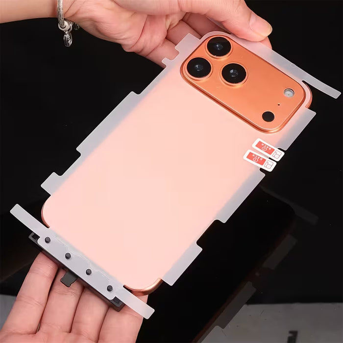 Juego de 2 película de hidrogel de cobertura total trasera compatible con iPhone 17 Pro Max