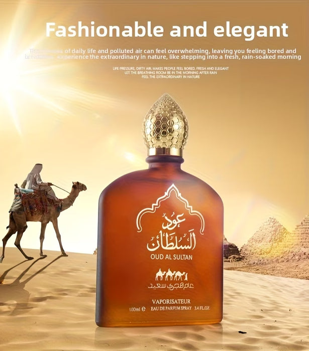 Colonia para hombre con aroma duradero Oud Al Sultan, 100ml