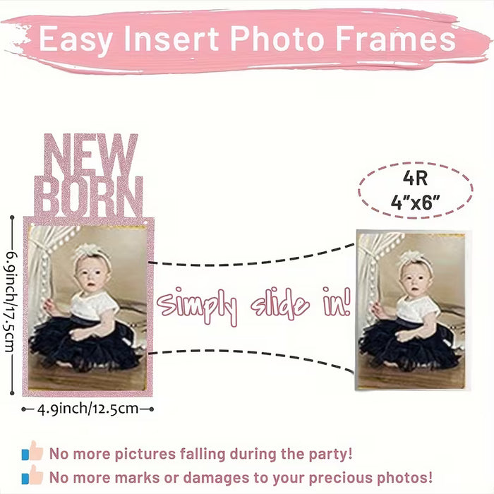 Banner de fotos para el primer cumpleaños, banner de fotos de recién nacido a 12 meses