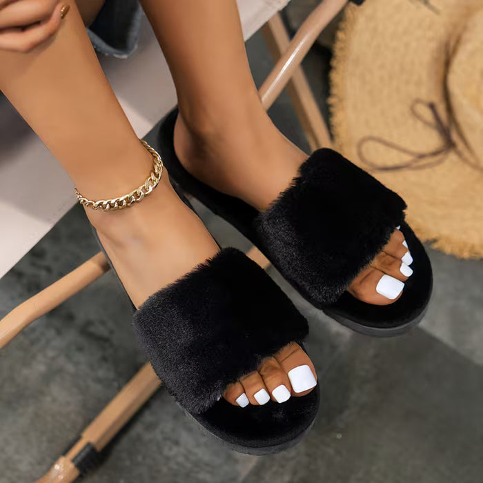 Zapatillas de Felpa Cálidas y Gruesas -de Interior para mujer