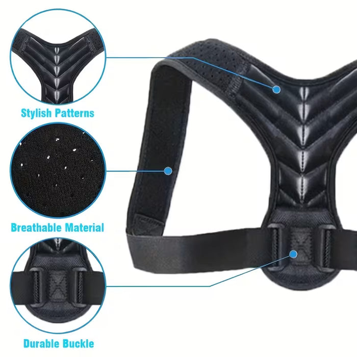 1 Corrector de postura unisex fácil de Transportar - Ofrece Buena Práctica y Comodidad