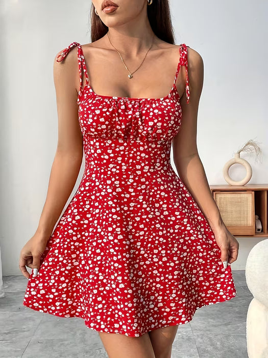 Vestido camisola elegante casual con estampado floral