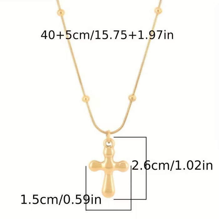 1pcs Collar de gargantilla de cruz, joyería de moda para mujer