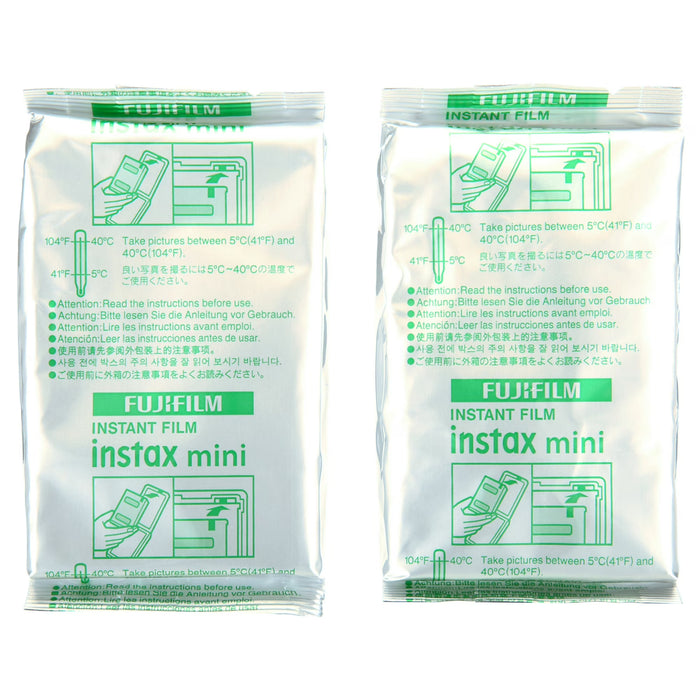 Fujifilm Instax Mini Paquete doble de película (20 hojas)
