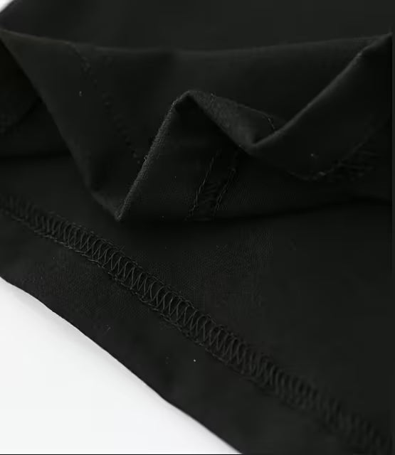 Camiseta casual holgada de manga corta con cuello redondo y estampado de oso