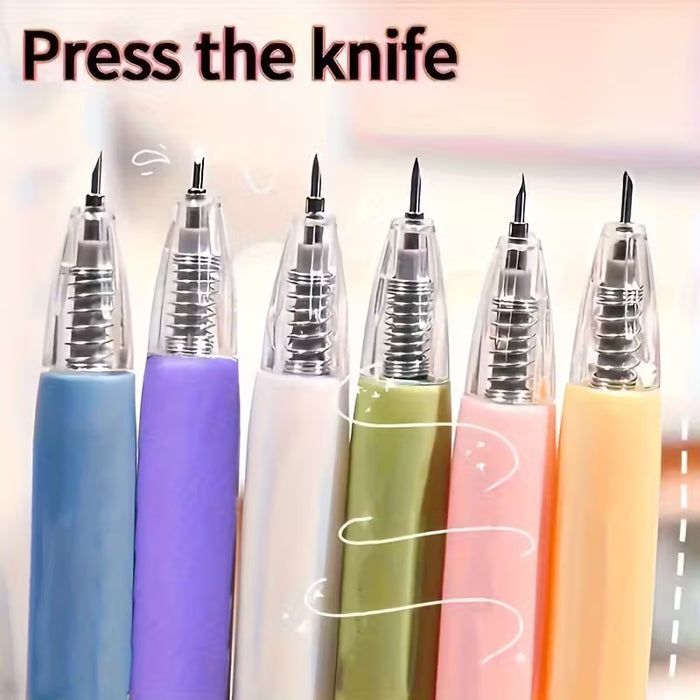 4 Piezas de Cuchillo Retráctil para Papel y Grabado en Manualidades