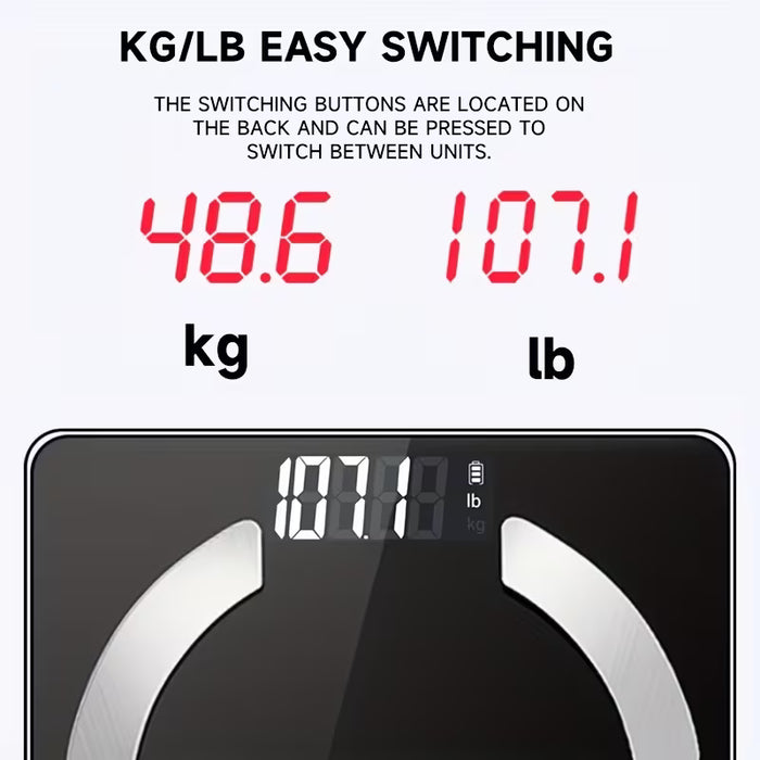 Báscula Digital Avanzada de Alta Precisión, Límite de 181.44 KG, Pantalla LCD