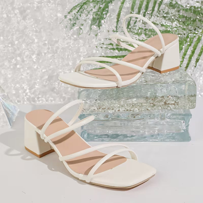 Sandalias de Tacón para Mujer, Chanclas Casuales, Fáciles y Elegantes