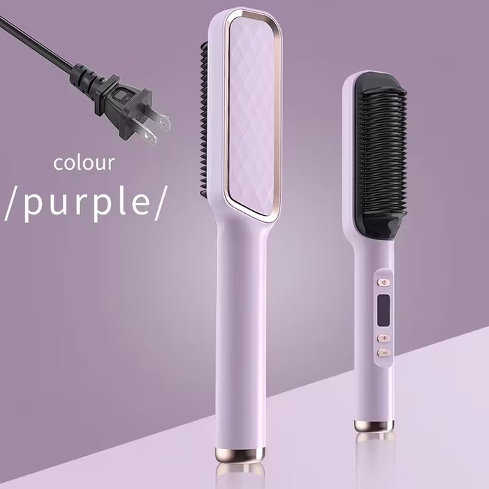 Cepillo eléctrico para alisar y rizar el cabello
