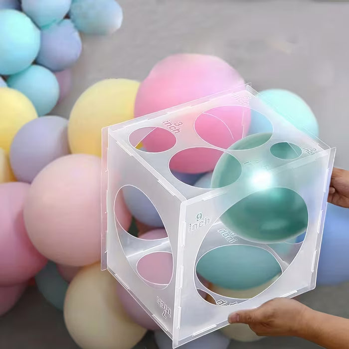 1 Juego de Caja de Globos de 11 Agujeros, Globos Plegables, Herramienta de Medición para Arcos de Globos